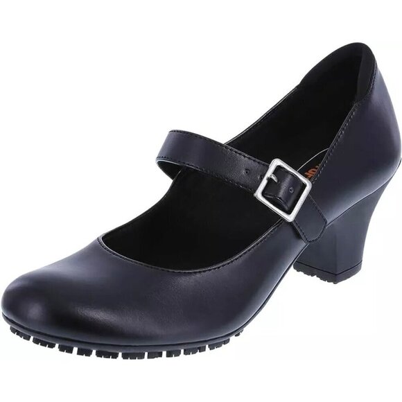 Safe-T-Step 9 Dani Mary Jane Women’s Comfort Shoes Black Heels Career Work - Picture 1 of 11
